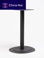 Contemporary pedestal table DUOsteelsteel baseround