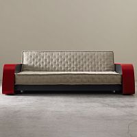 Sofa bed DIDIMOcontemporaryfabricred