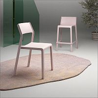 Contemporary chair indoorfabricsynthetic leather