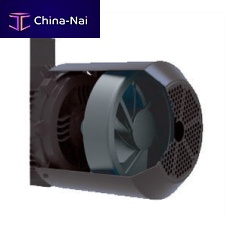 Synchronous motor with brakeforced air-cooled