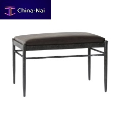Traditional bench CESARsteelwrought ironfabric