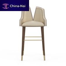 Contemporary bar chair Kozmusindoorvelvetamerican walnut base