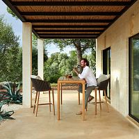 Contemporary bar chair MOODoutdoorTricord®polyolefin
