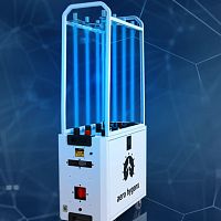 Hospital disinfection robot RAYUVCmobileautomated