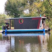 Outboard houseboat Eco18LPGfishingaluminum