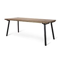 Contemporary dining table BRANCHoaksolid woodpowder-coated steel