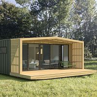 Prefab micro-house PAMmodularcontemporarywooden