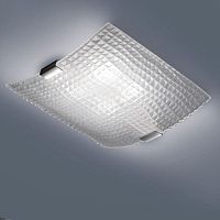 Contemporary ceiling light CROCODILEroundcurvedglass
