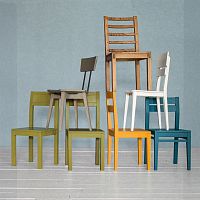 Contemporary chair ELEPHANTindoorleatherpolycarbonate