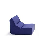 Contemporary fireside chair LAYOUTfabricwith footrestmodular