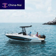 Outboard center console boat 705 Open8-person max.with cabinsundeck