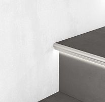Aluminum stair nosing PROLIGHT PROSTEP SGA/11Lwith LED profile