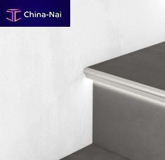Aluminum stair nosing PROLIGHT PROSTEP SGA/11Lwith LED profile