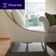 Traditional fireside chair A FINE LINEfabricwoodencustomizable