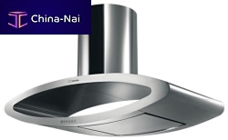 Island range hood HSE 159 IXductedoriginal designwith built-in lighting