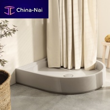 Round shower base AUGUSTO - AVENAabove floorceramicwith one-point drainage