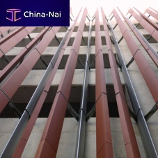 Aluminum solar shading SPECIAL FINS steelextruded aluminumwooden