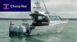Outboard express cruiser 1050 triple-enginehard-topwith enclosed flybridge