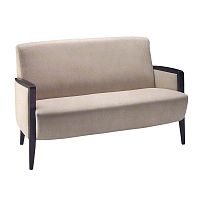 Contemporary upholstered bench CONDAL 2SFfabricwooden basewith backrest