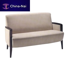 Contemporary upholstered bench CONDAL 2SFfabricwooden basewith backrest