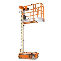 Work platform Nano SP mobilepersonnelwith safety railing