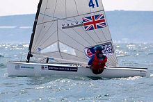 Single-handed sailing dinghy regattaFinncatboat