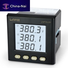 Three-phase ammeter LNF72U3Y-Cdigitalpanel-mountedindustrial