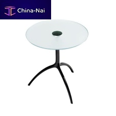 Contemporary pedestal table TREE / 950crystalcast aluminum baseround