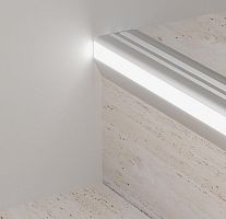 Aluminum stair nosing PROLIGHT PROTECT G/9/Fwith LED profile