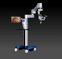 Ophthalmic surgery microscope Hi-R NEO 900on casters