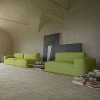 Corner sofa COVERmodularcontemporaryfabric