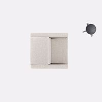 Contemporary armchair KEYPADwoolpolyesterhemp