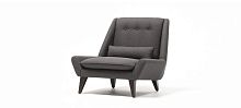 Contemporary armchair PALMS II fabricstar baseswivel