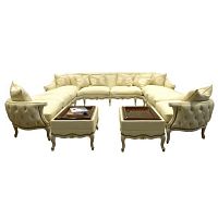 Modular sofa LE PHILOSOPHEtraditionalleatherwhite