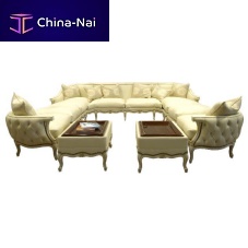 Modular sofa LE PHILOSOPHEtraditionalleatherwhite