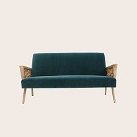 Contemporary sofa STRANDfabricblueash