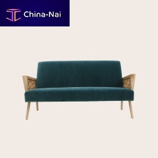 Contemporary sofa STRANDfabricblueash
