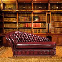 Traditional daybed Dormiuse Versaillesleatherwoodenwooden base