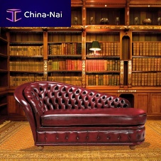 Traditional daybed Dormiuse Versaillesleatherwoodenwooden base