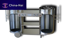 Outdoor kitchen BONGOS : KBQ S40industrial stylestainless steelhandleless