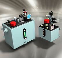Air-driven hydraulic power unit 5Gfor machine toolscompactstationary