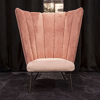 Contemporary armchair GAIA CALICEfabricmetalwhite