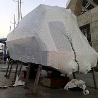 Door with zipper 42726for shipyardstemporary