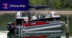 Outboard pontoon boat X234sport-fishing11-person max.