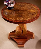 Traditional pedestal table 119Zwoodenroundhome