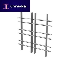 Aluminum wire mesh SENTRYcladdingsquare mesh