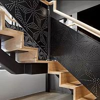 Aluminum balustrade panelindoorfor stair