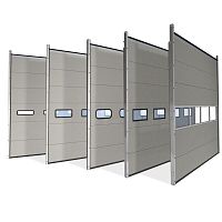 Anodized aluminum industrial door ISO 40sectionalaluminumsteel