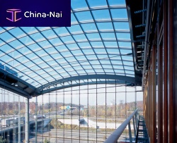 Steel glass roof LAC LUFTHANSA AVIATION CENTER