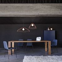 Contemporary dining table EATONoakwalnutsolid wood